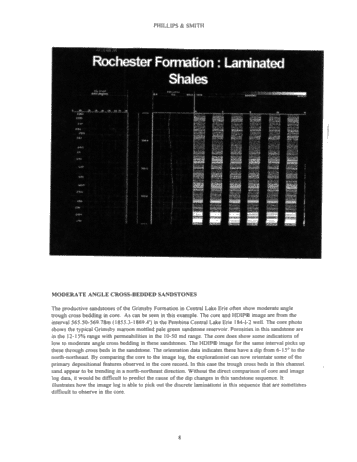 Using Dipmeter Log (HDIP) to Exploit Lake Erie Gas Reserves Page 8