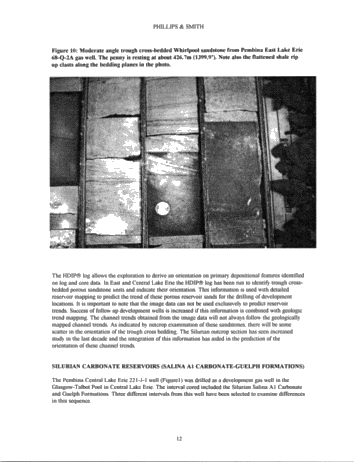 Using Dipmeter Log (HDIP) to Exploit Lake Erie Gas Reserves Page 12