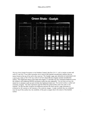 Using Dipmeter Log (HDIP) to Exploit Lake Erie Gas Reserves Page 15