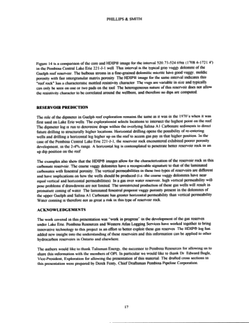 Using Dipmeter Log (HDIP) to Exploit Lake Erie Gas Reserves Page 17