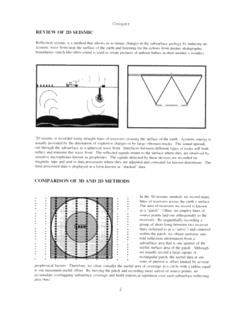 The Value of 3D Seismic in Today's Exploration Environment in Canada and Around the World Page 2