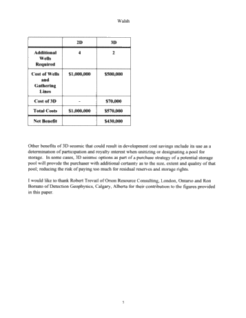 The Use of 3D Seismic to Enhance Deliverability From Underground Gas Storage Reefs Page 5
