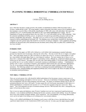 Planning to Drill Underbalanced Horizontal Wells Page 1