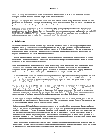 Planning to Drill Underbalanced Horizontal Wells Page 2