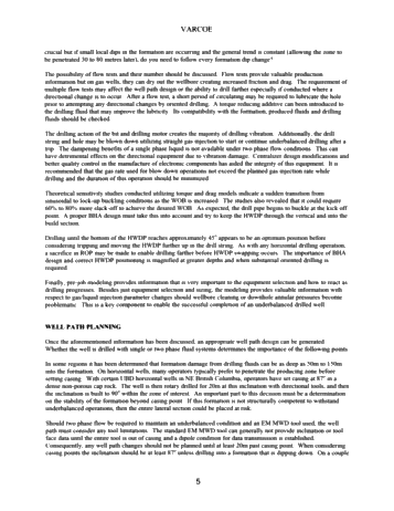 Planning to Drill Underbalanced Horizontal Wells Page 5