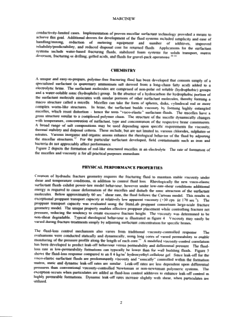 Visco-Elastic Surfactants - Fracturing Fluids for the New Millenium Page 2
