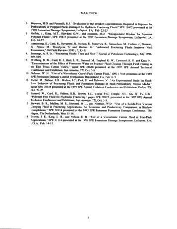 Visco-Elastic Surfactants - Fracturing Fluids for the New Millenium Page 5
