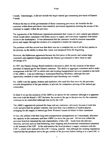 Deregulation of the Natural Gas Industry in Ontario Page 3