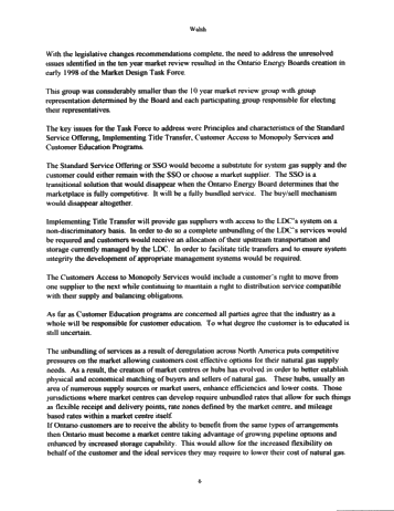 Deregulation of the Natural Gas Industry in Ontario Page 6