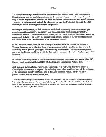 Deregulation of the Natural Gas Industry in Ontario Page 7