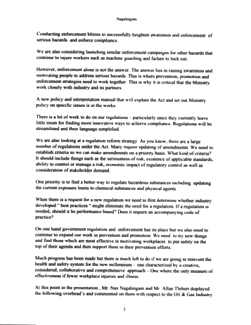 Health and Safety Legislation and the Exploration and Production of Hydrocarbons in Ontario Page 2
