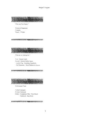 Health and Safety Legislation and the Exploration and Production of Hydrocarbons in Ontario Page 5