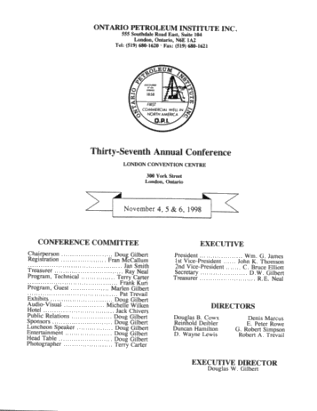 Thirty-Seventh Annual Conference Page 1
