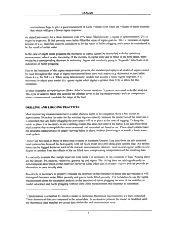Identification of Salt Plugged Reservoirs Using The Pulsed Neutron Decay Log - Examples From Southern Ontario Page 5