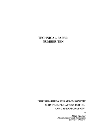 The Strathroy 1999 Aeromagnetic Survey: Implications For Oil and Gas Exploration Page 1