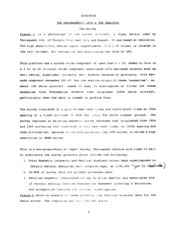 The Strathroy 1999 Aeromagnetic Survey: Implications For Oil and Gas Exploration Page 2