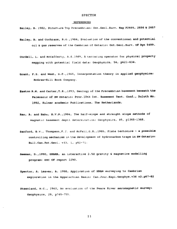 The Strathroy 1999 Aeromagnetic Survey: Implications For Oil and Gas Exploration Page 10