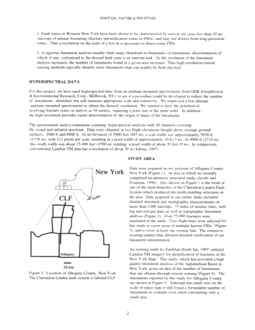 Detection of Fracture Intensification Domains Using Hyperspectral Remote Sensing Data: A Case Study in Allegany County, New York Page 2