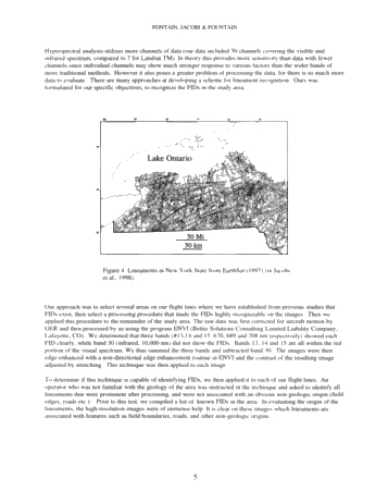 Detection of Fracture Intensification Domains Using Hyperspectral Remote Sensing Data: A Case Study in Allegany County, New York Page 5