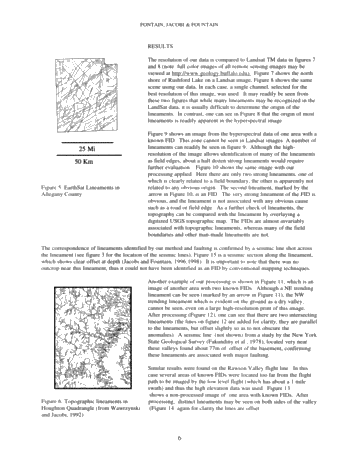 Detection of Fracture Intensification Domains Using Hyperspectral Remote Sensing Data: A Case Study in Allegany County, New York Page 6