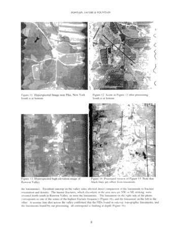 Detection of Fracture Intensification Domains Using Hyperspectral Remote Sensing Data: A Case Study in Allegany County, New York Page 8
