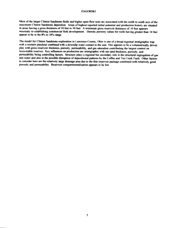 egional Trapping Styles in The "Clinton Medina Sandstone Group, Appalachian Basin Page 5