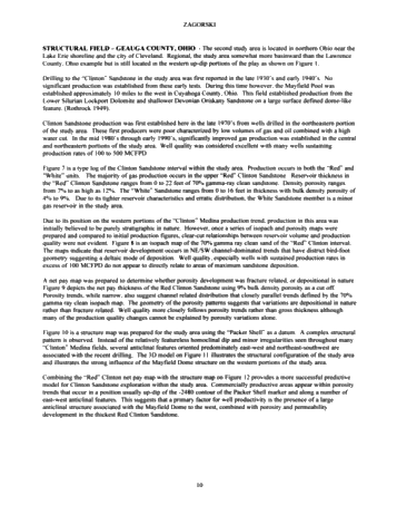egional Trapping Styles in The "Clinton Medina Sandstone Group, Appalachian Basin Page 10