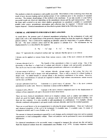 Alternatives for Brine Spill Reclamation Page 5