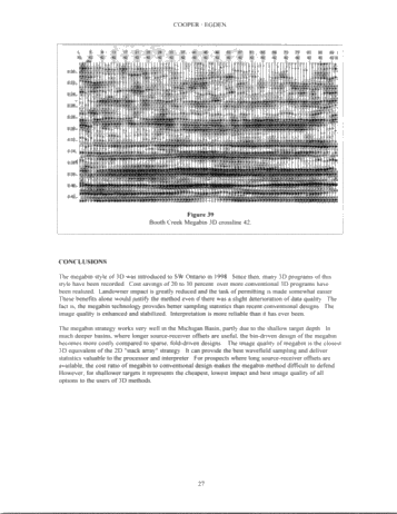 Megabin 3D Versus Conventional 3D Methods With Examples From The Michigan Basin Page 27