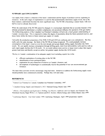 Canadian Gas Supply: Going Up? Or Down? Page 14