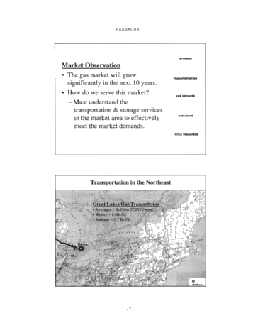 Storage and Transportation Services in The Great Lakes and Northeast Page 7