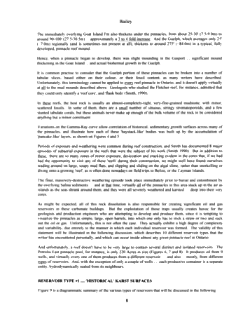 The Extremely Complicated, 'Simple' Pinnacle Reef Reservoirs of Ontario Page 8