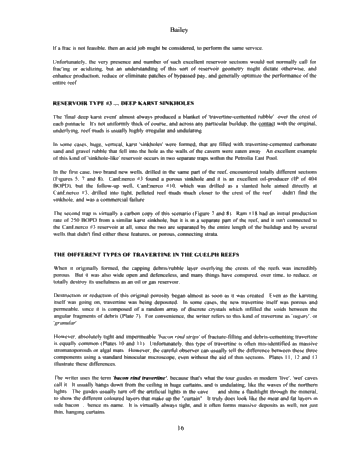 The Extremely Complicated, 'Simple' Pinnacle Reef Reservoirs of Ontario Page 16
