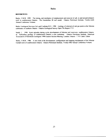 The Extremely Complicated, 'Simple' Pinnacle Reef Reservoirs of Ontario Page 23