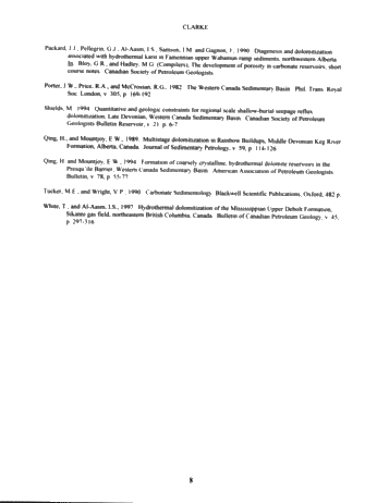 Dolomitization and Porosity Evolution of Middle Devonian Slave Point Carbonates, Hamburg Field, Northwestern Alberta. Page 9