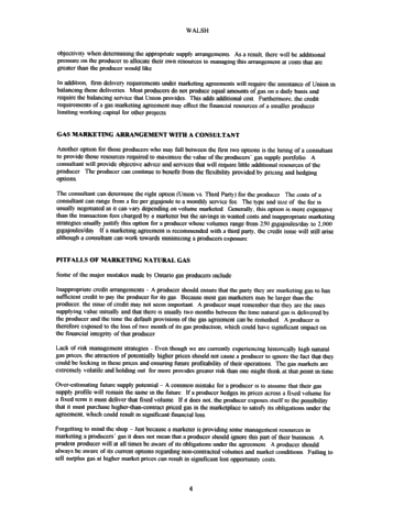 Gas Marketing Strategies for Ontario Producers Page 4