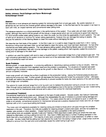 Innovative Scale Removal Technology Yields Impressive Results Page 1
