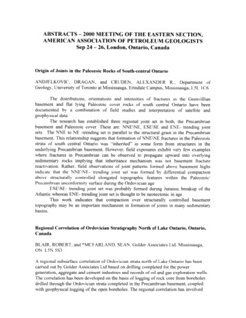 Northern Prospects in the 21st Century - 2000 Eastern Section American Association of Petroleum Geologists Page 3