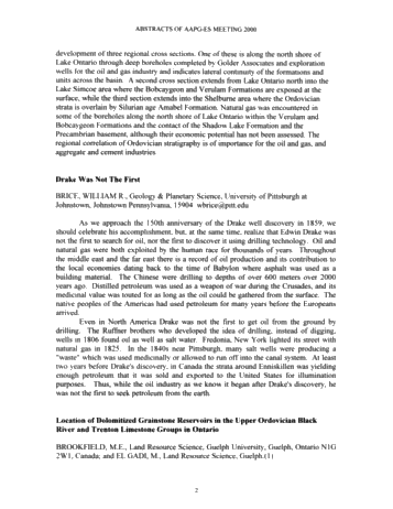 Northern Prospects in the 21st Century - 2000 Eastern Section American Association of Petroleum Geologists Page 4