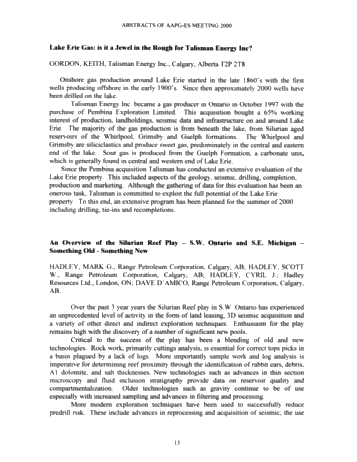 Northern Prospects in the 21st Century - 2000 Eastern Section American Association of Petroleum Geologists Page 14