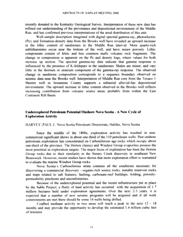 Northern Prospects in the 21st Century - 2000 Eastern Section American Association of Petroleum Geologists Page 16