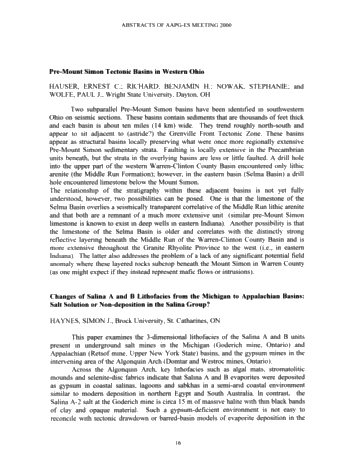 Northern Prospects in the 21st Century - 2000 Eastern Section American Association of Petroleum Geologists Page 17