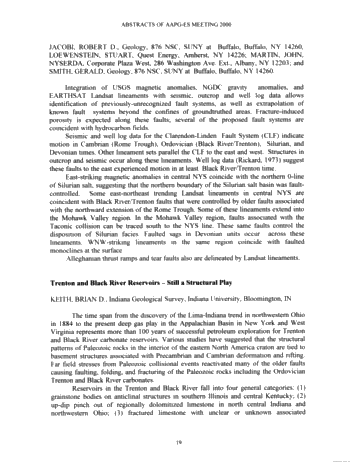 Northern Prospects in the 21st Century - 2000 Eastern Section American Association of Petroleum Geologists Page 20