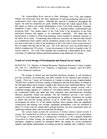 Northern Prospects in the 21st Century - 2000 Eastern Section American Association of Petroleum Geologists Page 22
