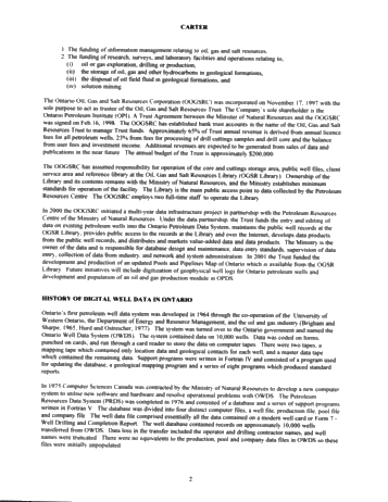 Digital Well Data for Ontario - A Progress Report Page 2