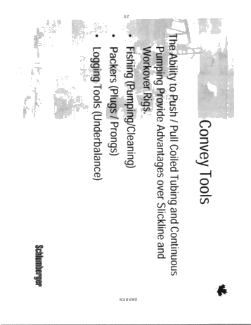 Well Services, Coiled Tubing Page 20