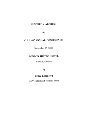 Luncheon Address Page 1