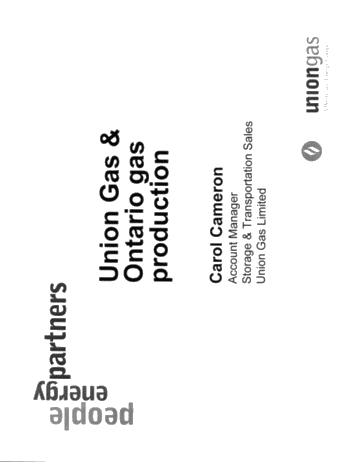 Union Gas and Ontario Gas Producers Page 1