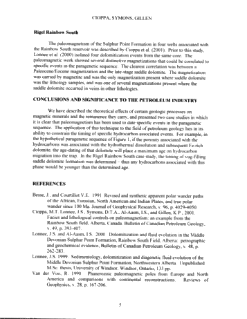 Using Paleomagnetic Techniques in Petroleum Geology: Discussion and Examples Page 5