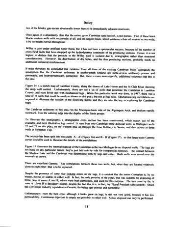 The Practical Geological Realities of Finding Oil and Gas Reservoirs and Water Disposal Zones in the Cambrian Sediments of S.W. Ontario Page 15